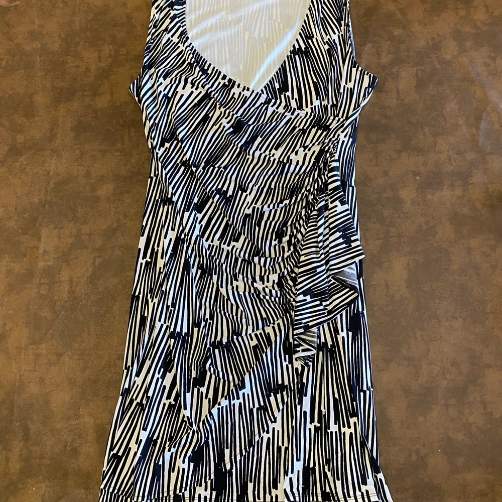 Black and White Faux wrap- New York and Company
